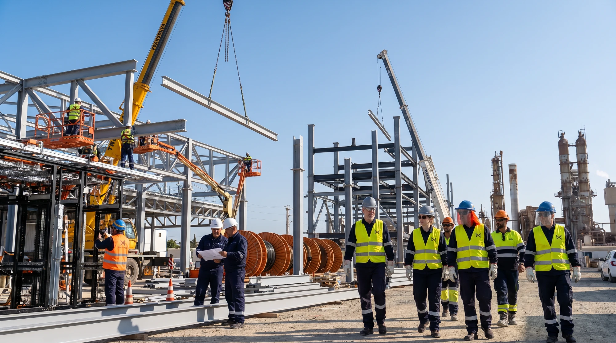 Estruturas Metálicas — projeto industrial Metafer em Espanha